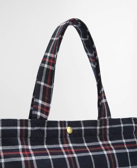 Tote Bag Mini Telfield Tartan Navy/Red Check