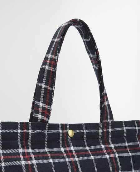 Tote Bag Mini Telfield Tartan Navy/Red Check