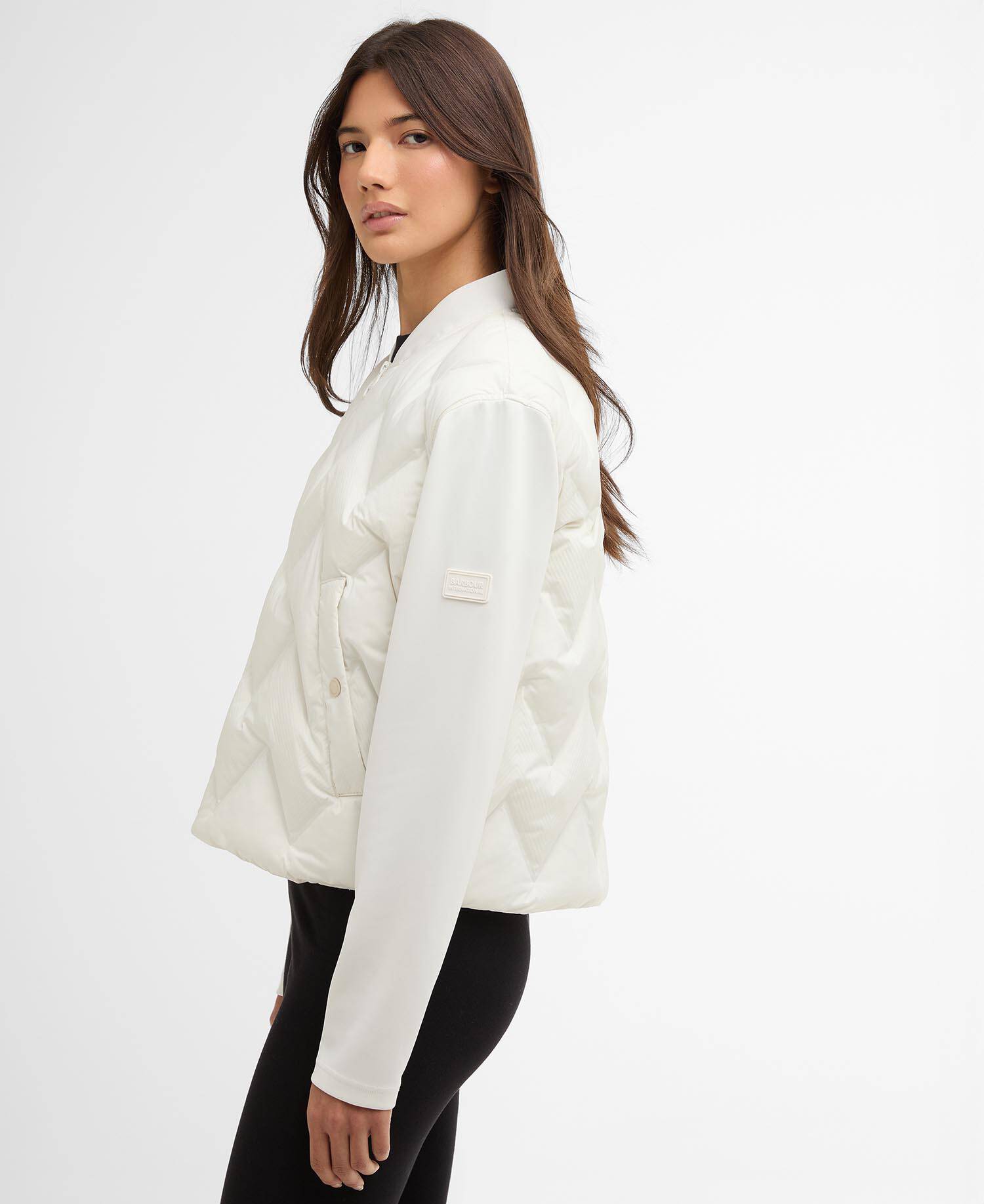 Prism Quilted Sweatshirt Vaporous Grey image number 4