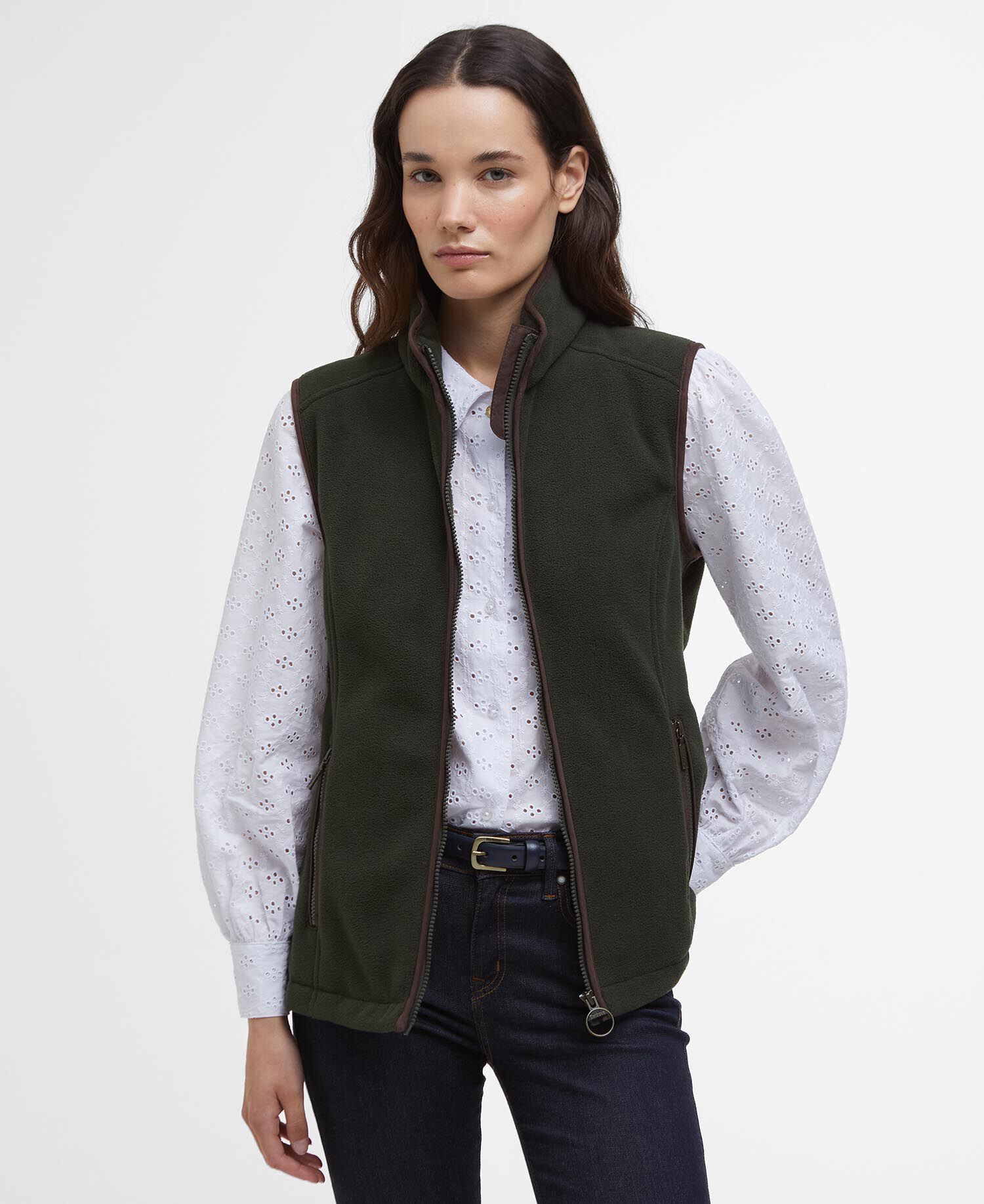 Country Colton Fleece Gilet Sage
