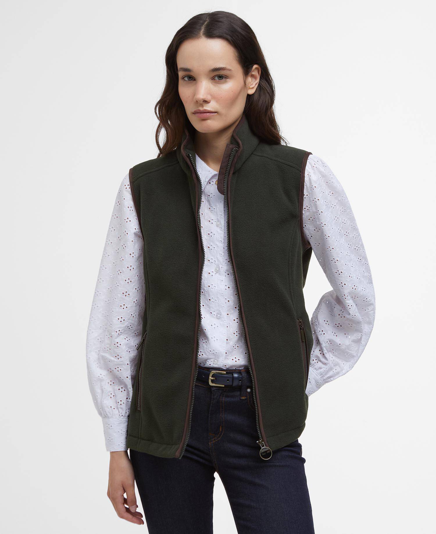 Country Colton Fleece Gilet Sage image number 0