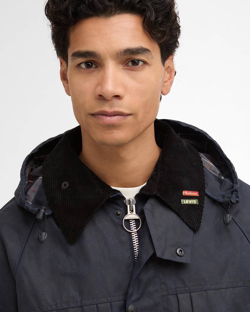 Barbour x Levi's Oversized Bedale Waxed Jacket