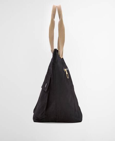 Tote Bag Transport Carry-All Black/Modern Tartan