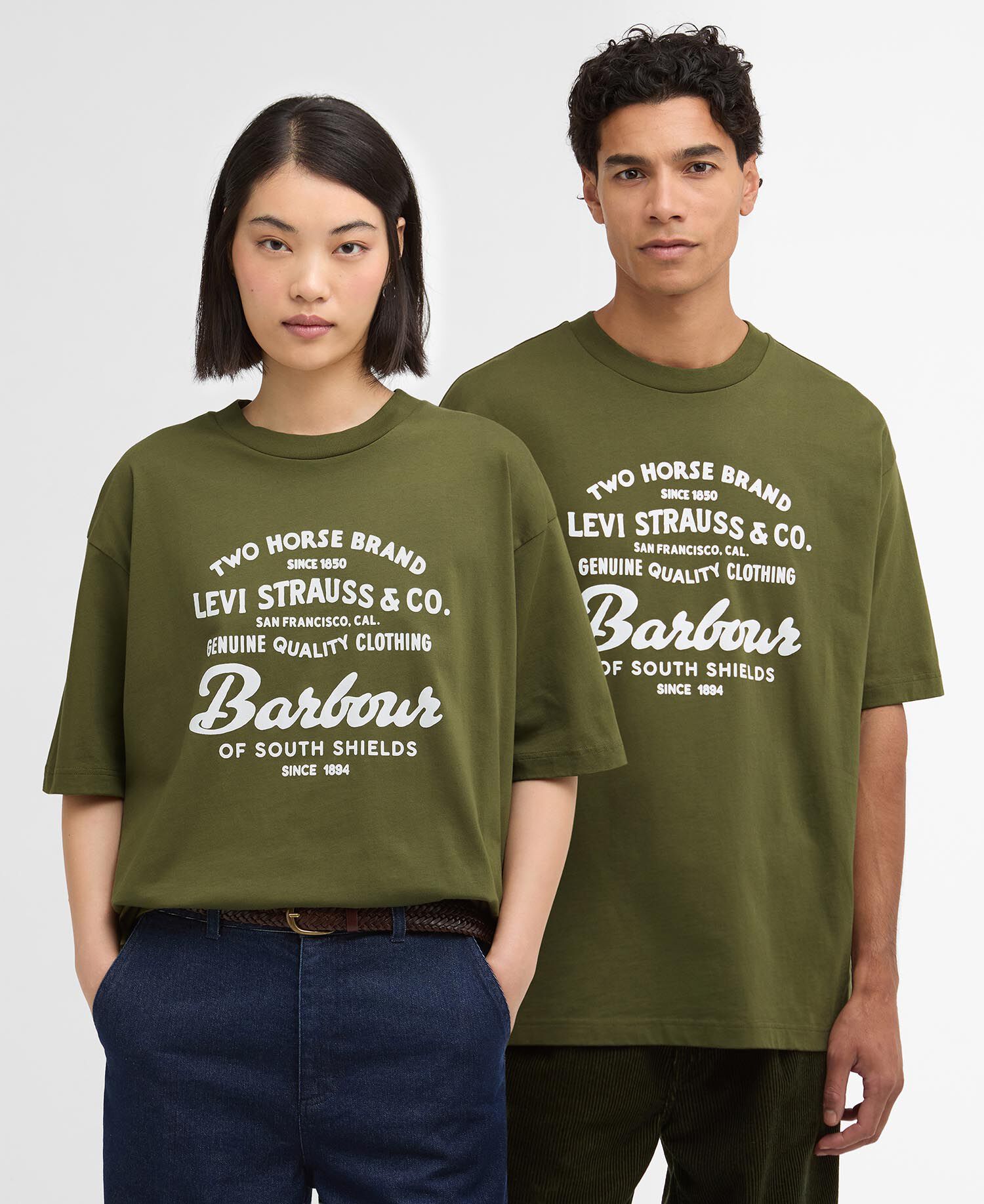 Barbour x Levi's Graphic T-Shirt Canvas Olive