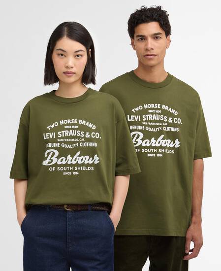 Barbour x Levi's Graphic T-Shirt Canvas Olive Barbour x Levi's Graphic T-Shirt Canvas Olive