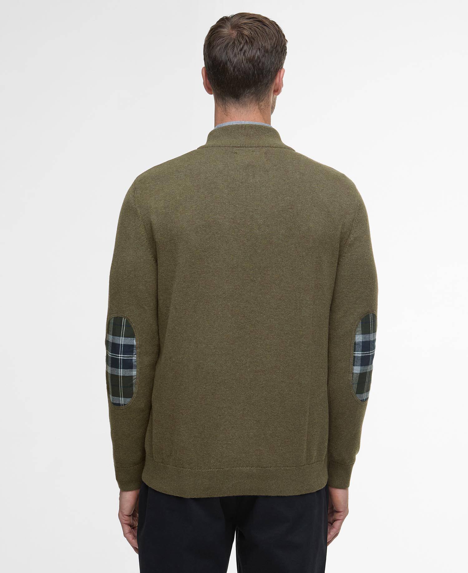 Avoch Quarter-Zip Jumper Olive Marl image number 2