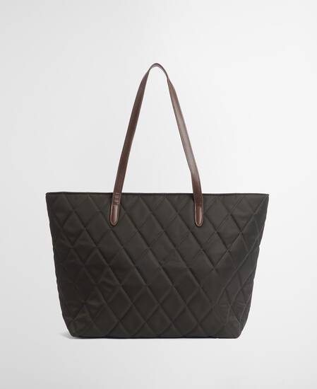 Quilted Tote Bag Olive