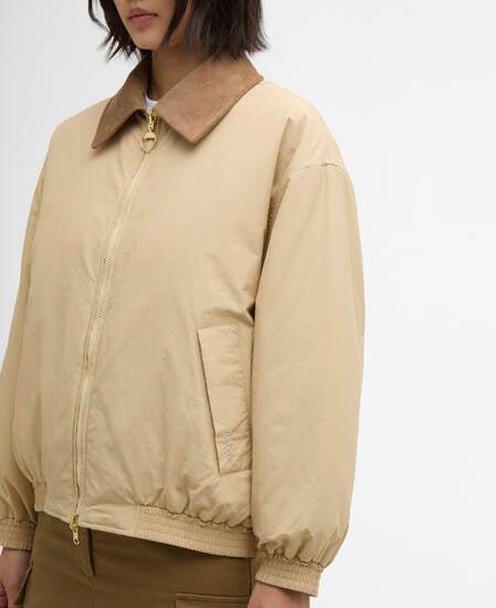 Maureen Reversible Casual Jacket Pale Khaki / Dress