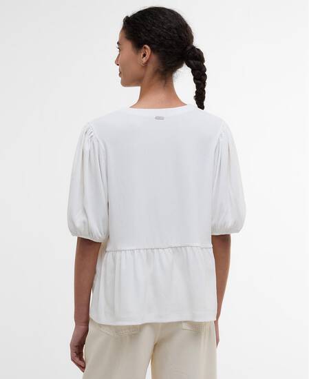 Louise Peplum Blouse Cloud