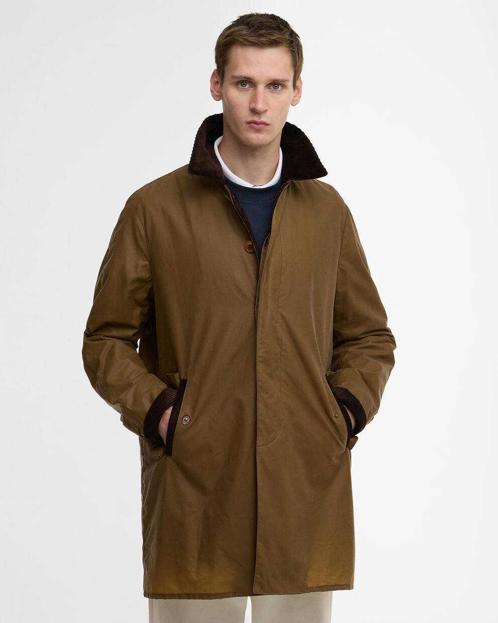 Barbour x Baracuta Car Coat Tyne Waxed