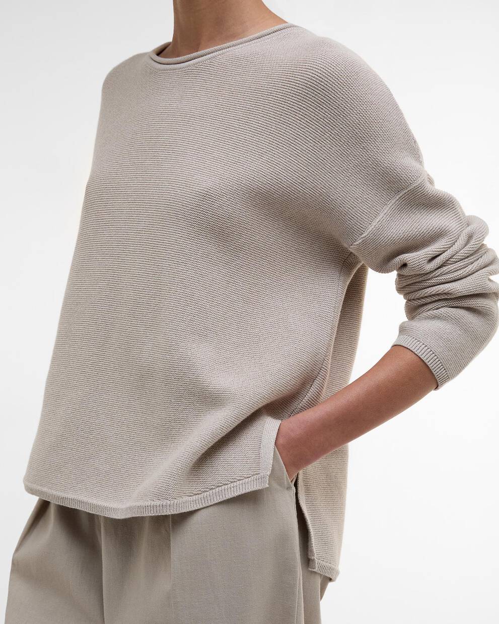 Marine Crew Neck Jumper