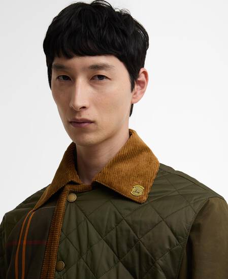 Barbour x Feng Chen Wang Steppjacke Fendale Olive