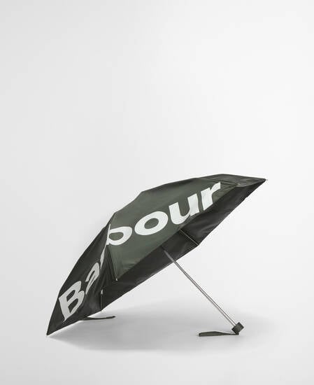 Logo Mini Umbrella Barbour Green