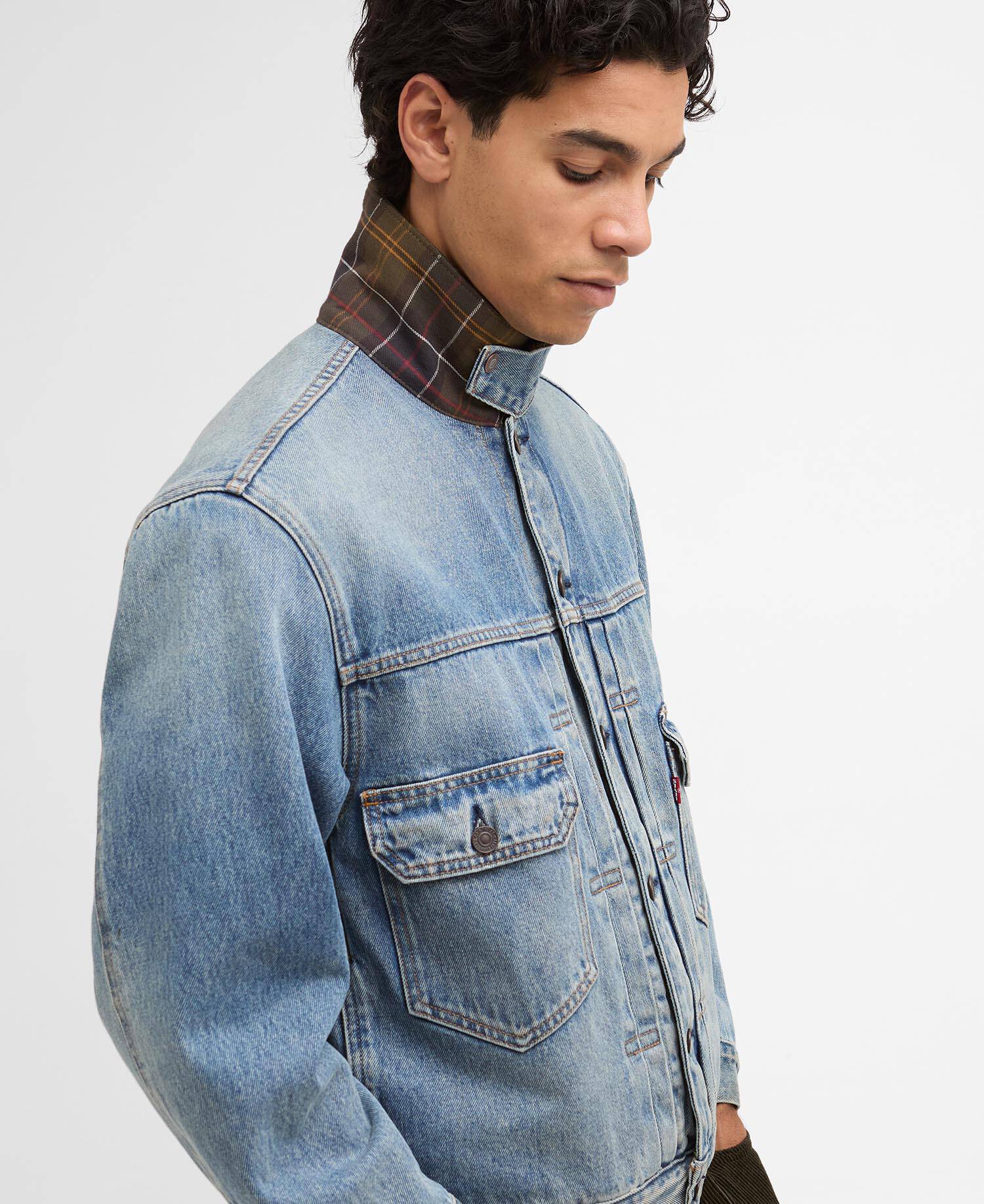Barbour x Levi's Type II Denim Jacket Vintage Washed image number 8