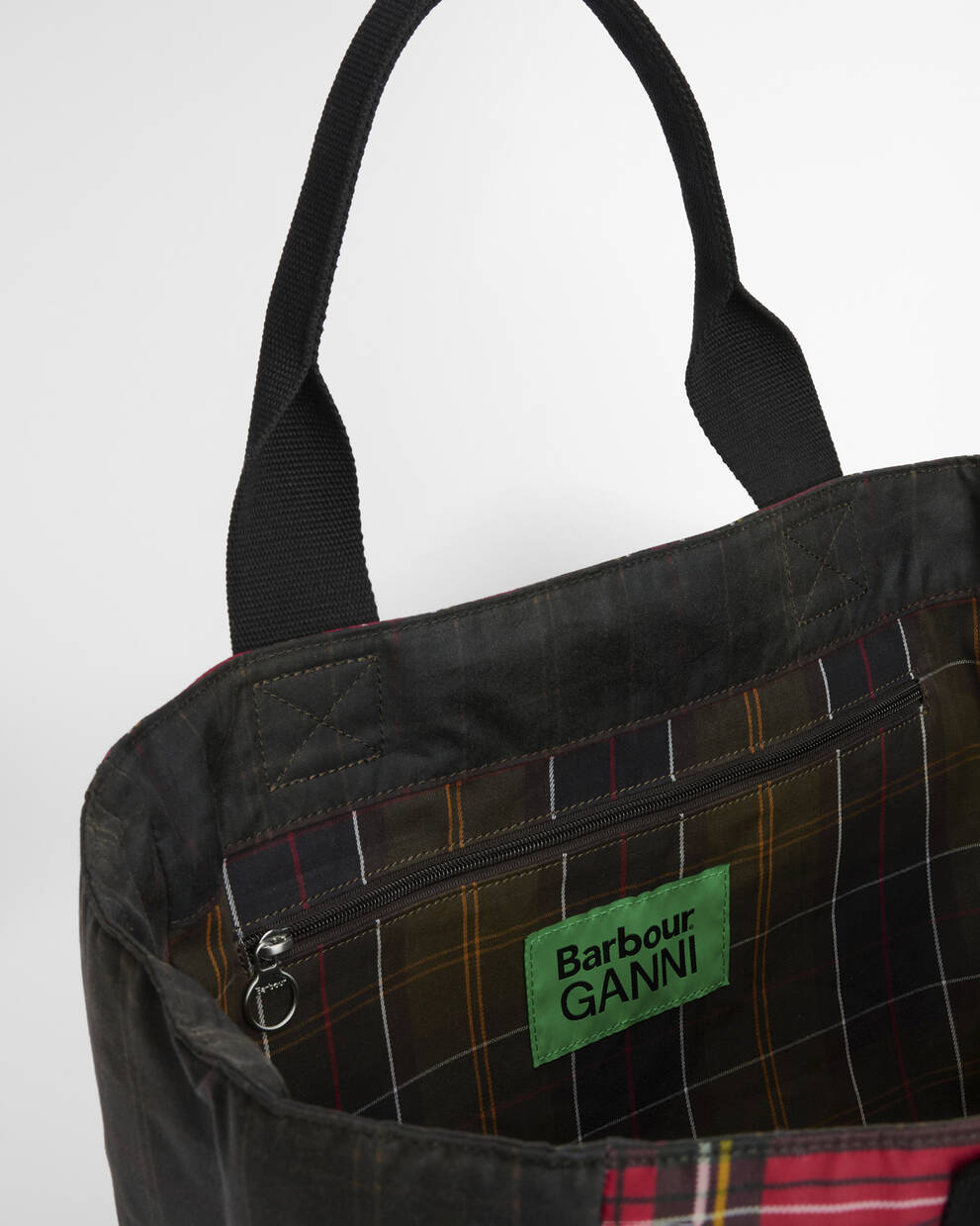 Barbour x GANNI Waxed Tote Bag