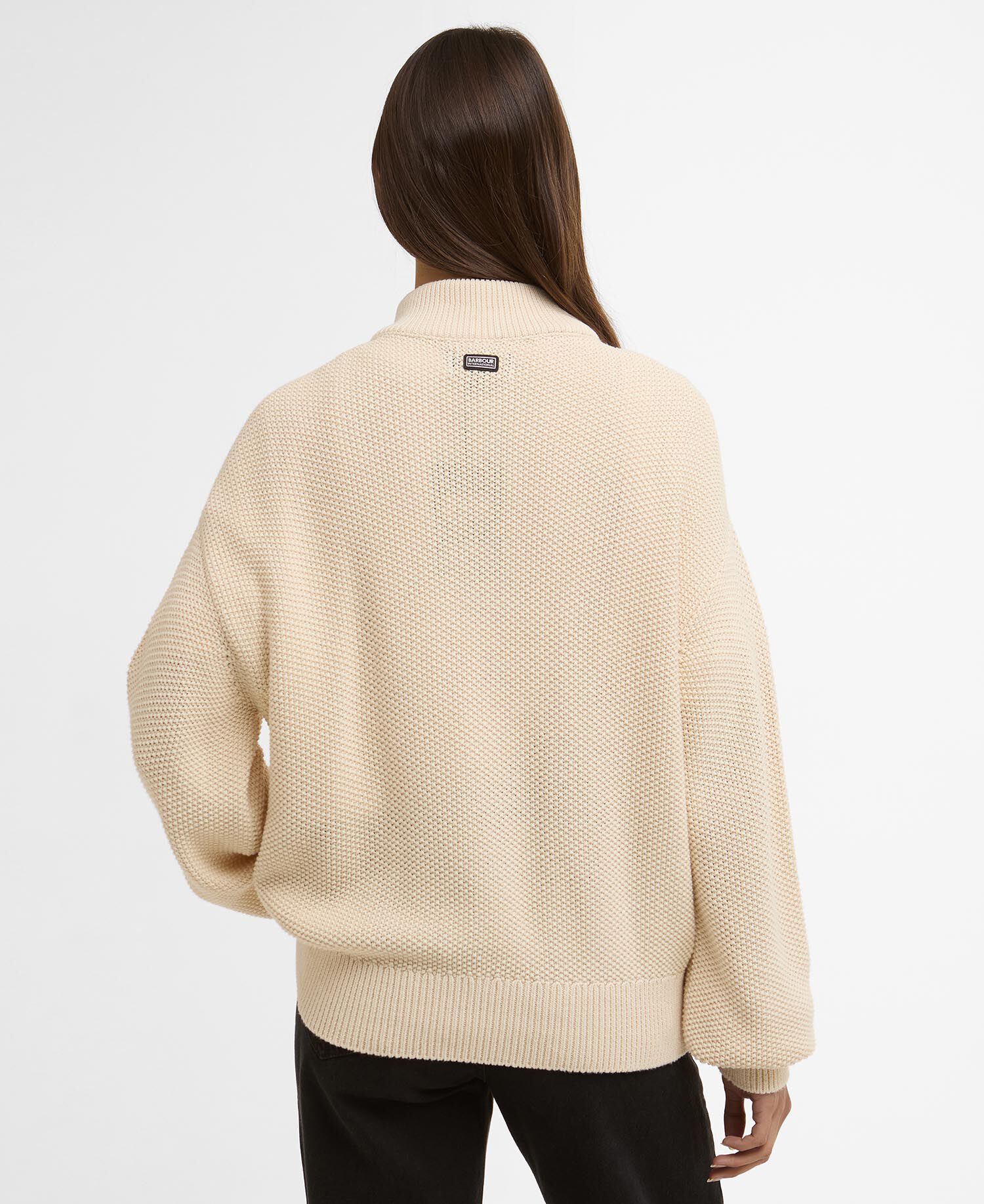 Rae Quarter-Zip Jumper Bone White