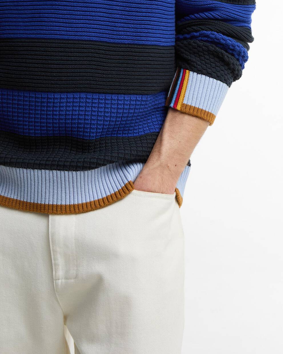 Paul Smith Loves Barbour Southwold Striped Crew Neck Jumper