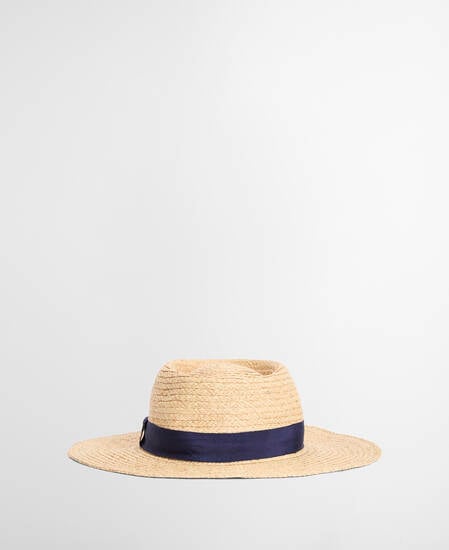 Lily Straw Boater Hat Natural