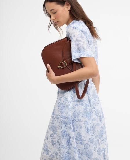 Kleid Wisteria Midi Ink Blue Print