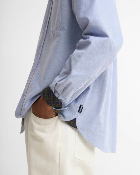 Barbour Oxford Authentic-Fit Long-Sleeved Shirt Blue