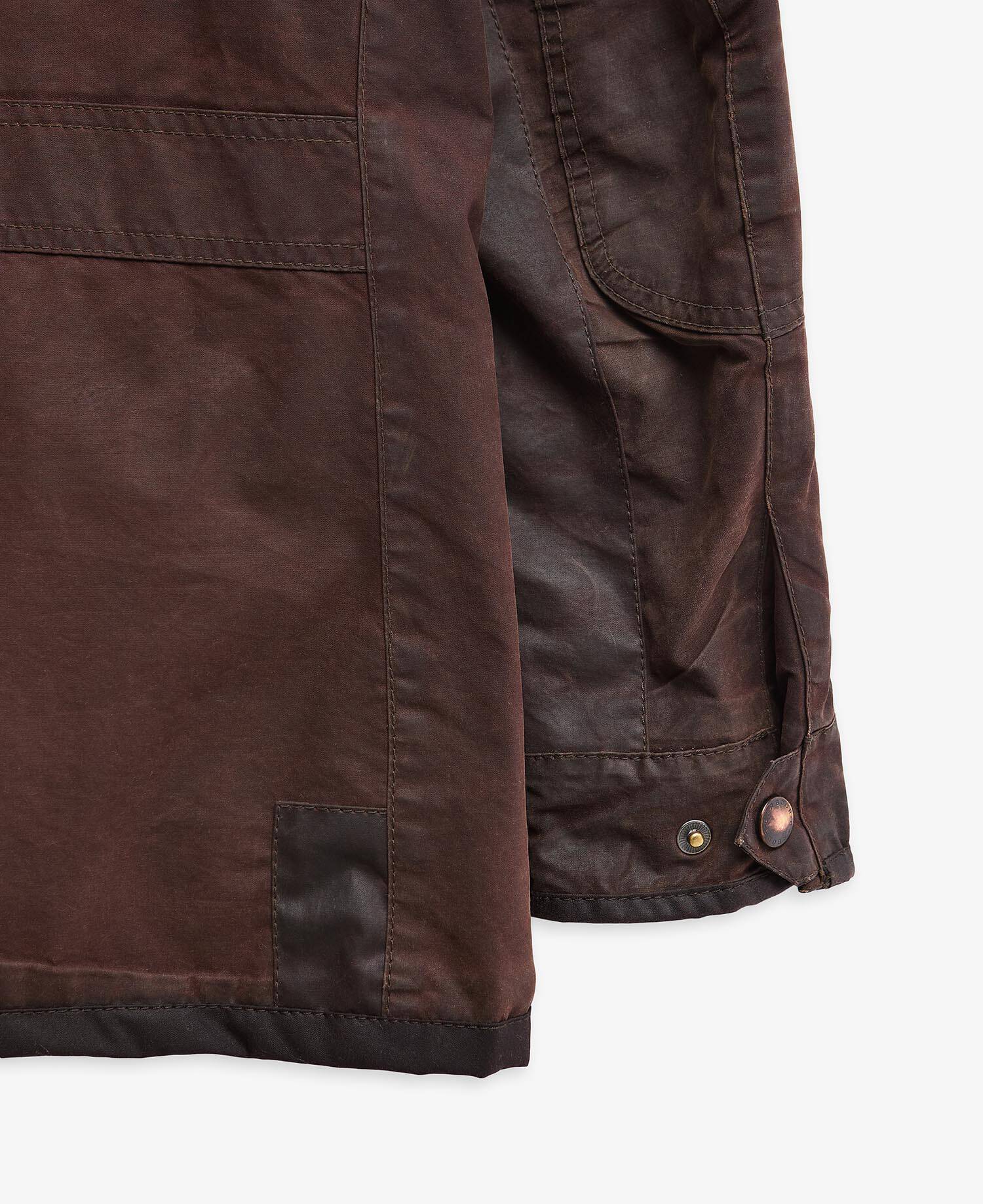 Barbour Re-Loved Corbridge Waxed Jacket - Size XL Rustic image number 6