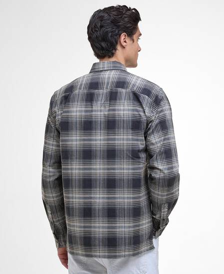 Hall Check Long-Sleeved Shirt Cool Blue