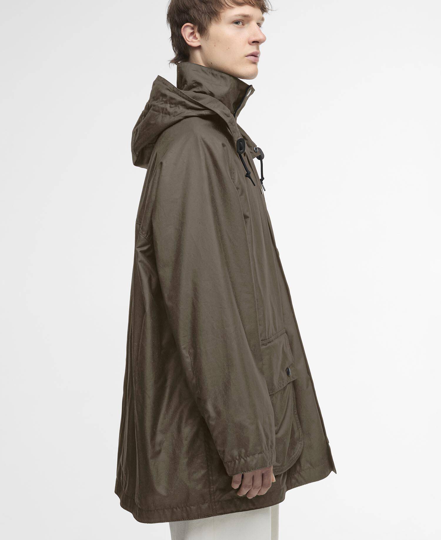 Barbour for Margaret Howell Waxed Parka Kelp image number 5