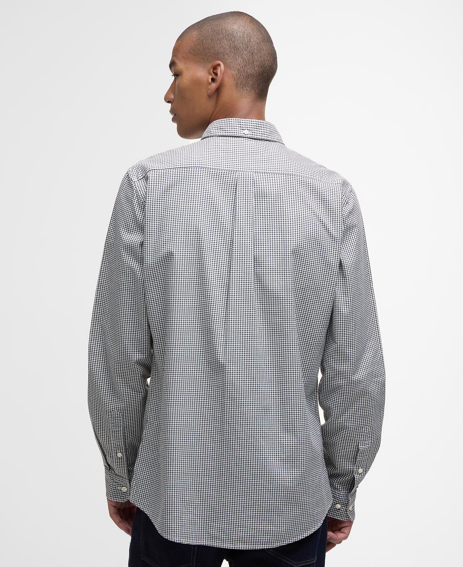Halton Gingham Tailored Shirt Olive
