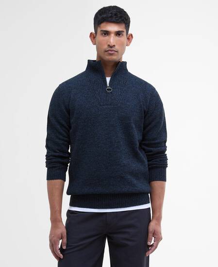 Essential Half-Zip Jumper Navy Mix