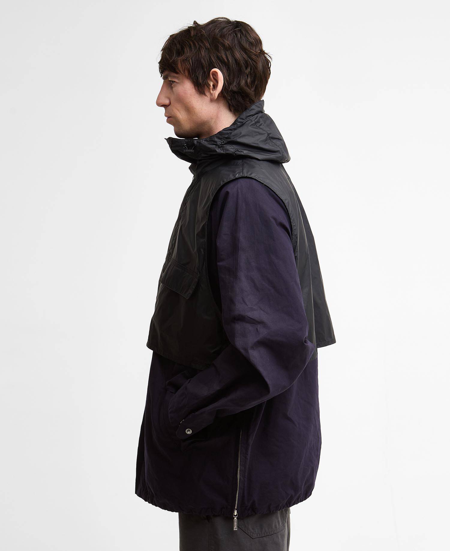 Barbour x Kaptain Sunshine Freizeitjacke Transport Smock Dark Indigo image number 4
