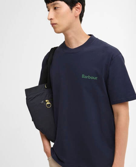 T-Shirt Crossby Archive Logo Oversized Navy