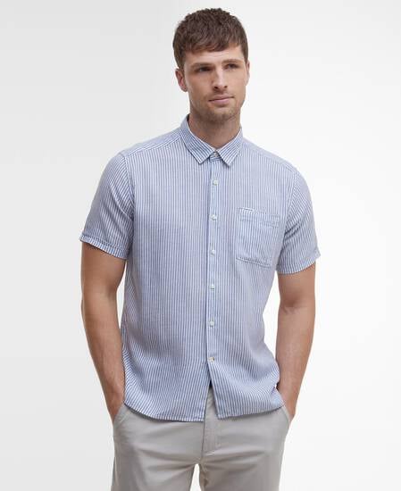Deerpark Regular Short-Sleeved Shirt Classic Navy