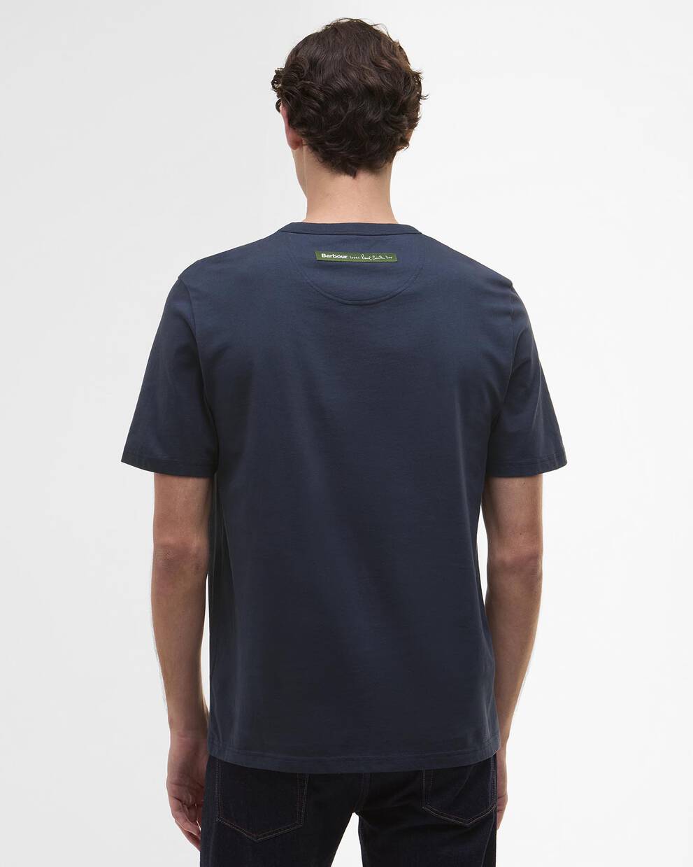 T-shirt con stampa barattolo di cera Paul Smith loves Barbour