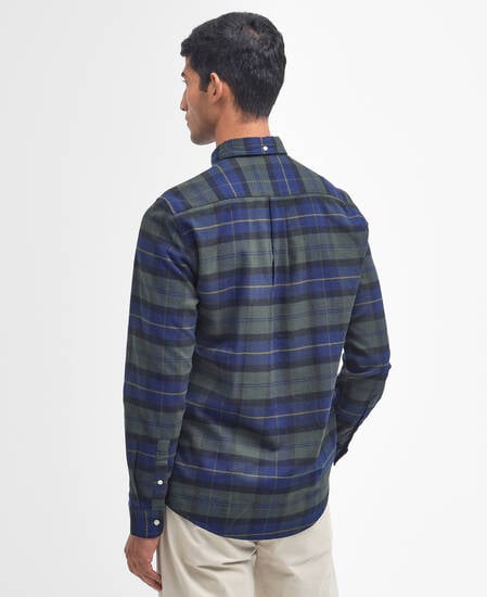 Kyeloch Tailored Long-Sleeved Shirt Olive Night Kyeloch Tailored Long-Sleeved Shirt Olive Night