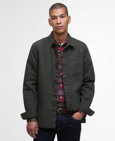 Washed Cotton Overshirt Forest
