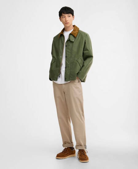 Transport Waxed Jacket Light Moss