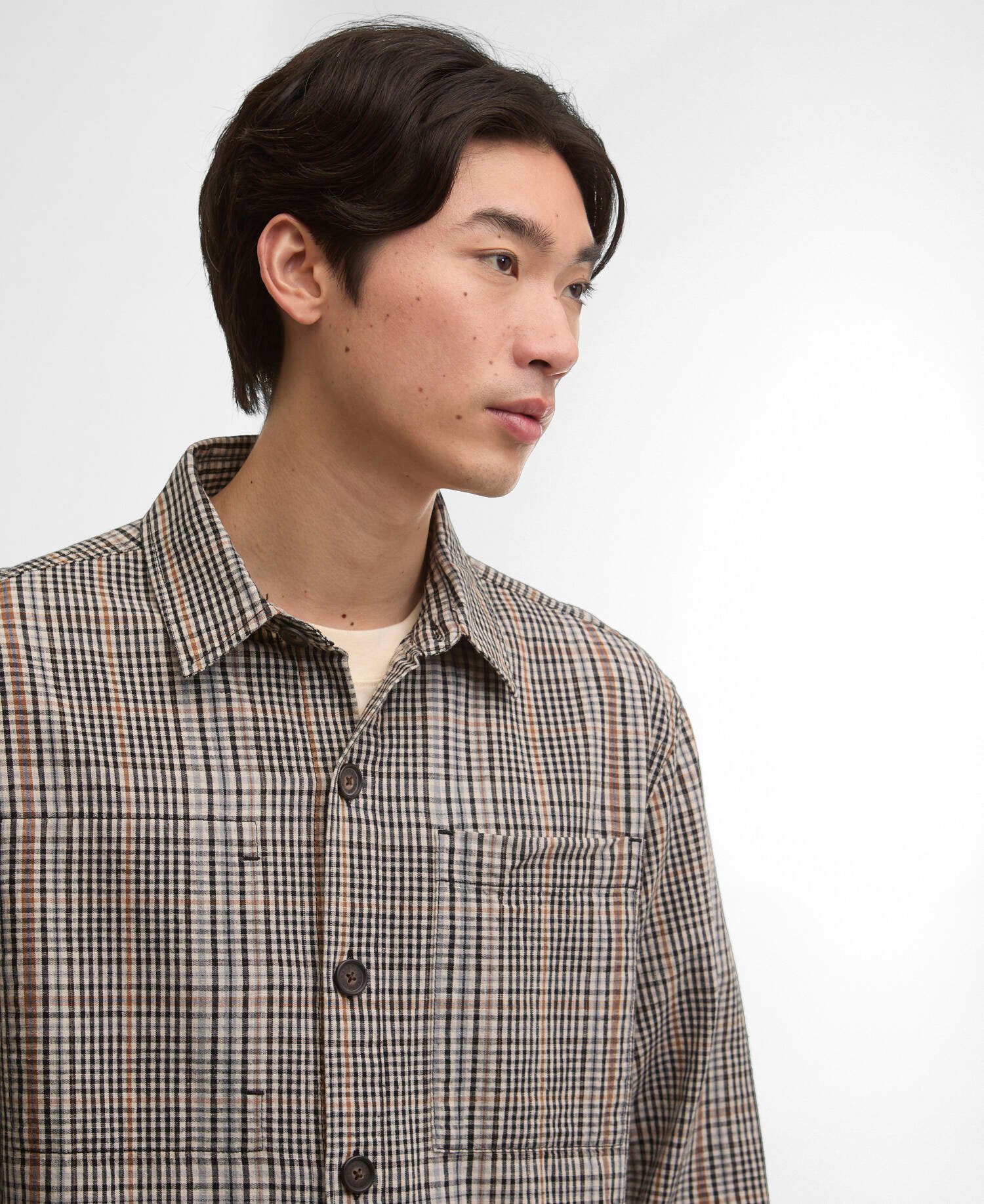 Fife Checked Overshirt Neutral image number 2