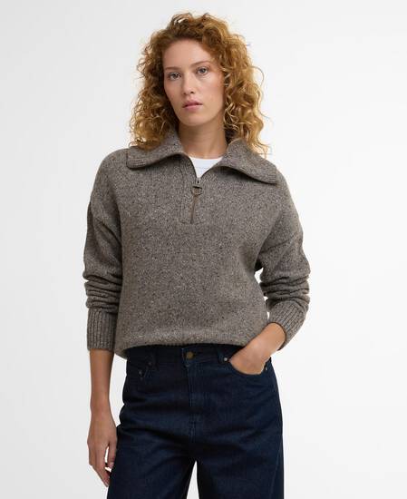 Lavensdale Half-Zip Jumper Mink