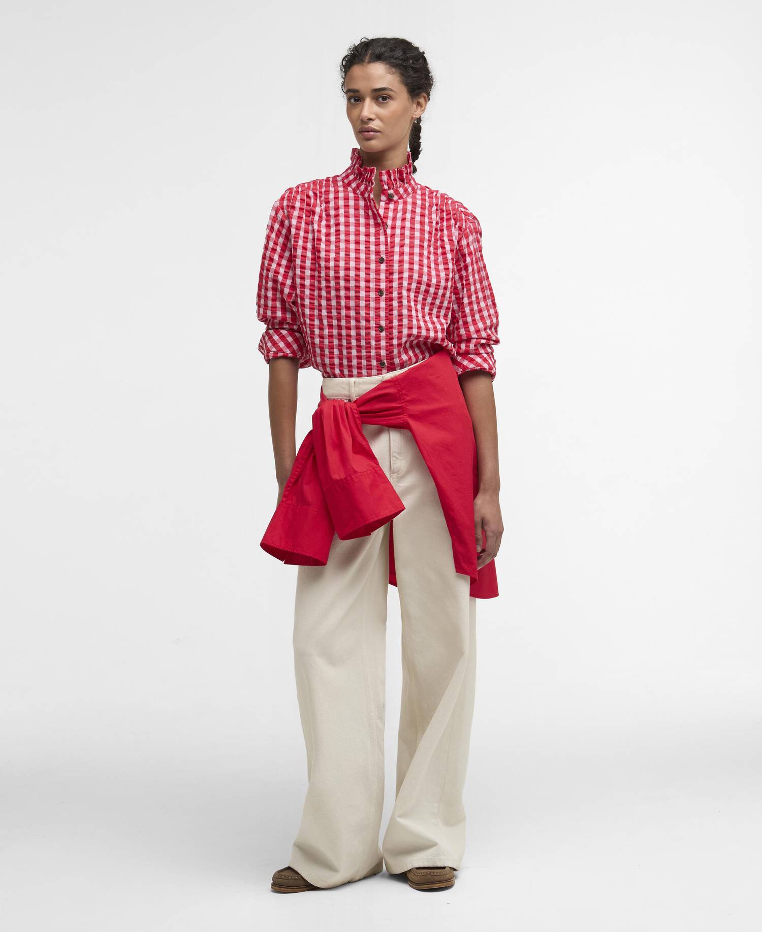 Esther Gingham Oversized Shirt image number 1