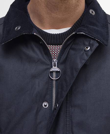 Ambleside Waxed Jacket Navy/Tartan Tbc