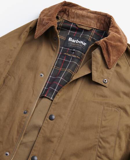 Peached Oversized Bedale Casual Jacket Dark Sand