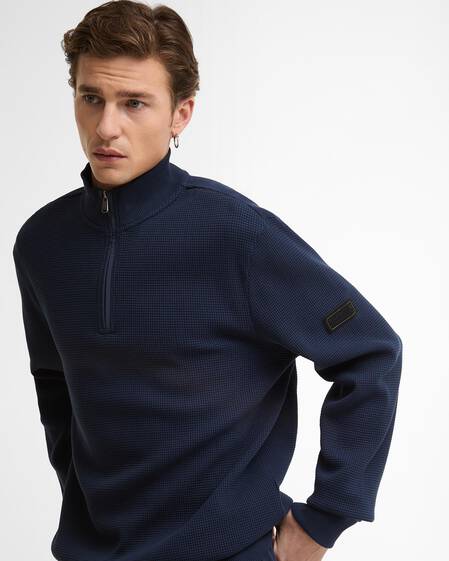 Bewley Quarter-Zip Sweatshirt Oxford Navy