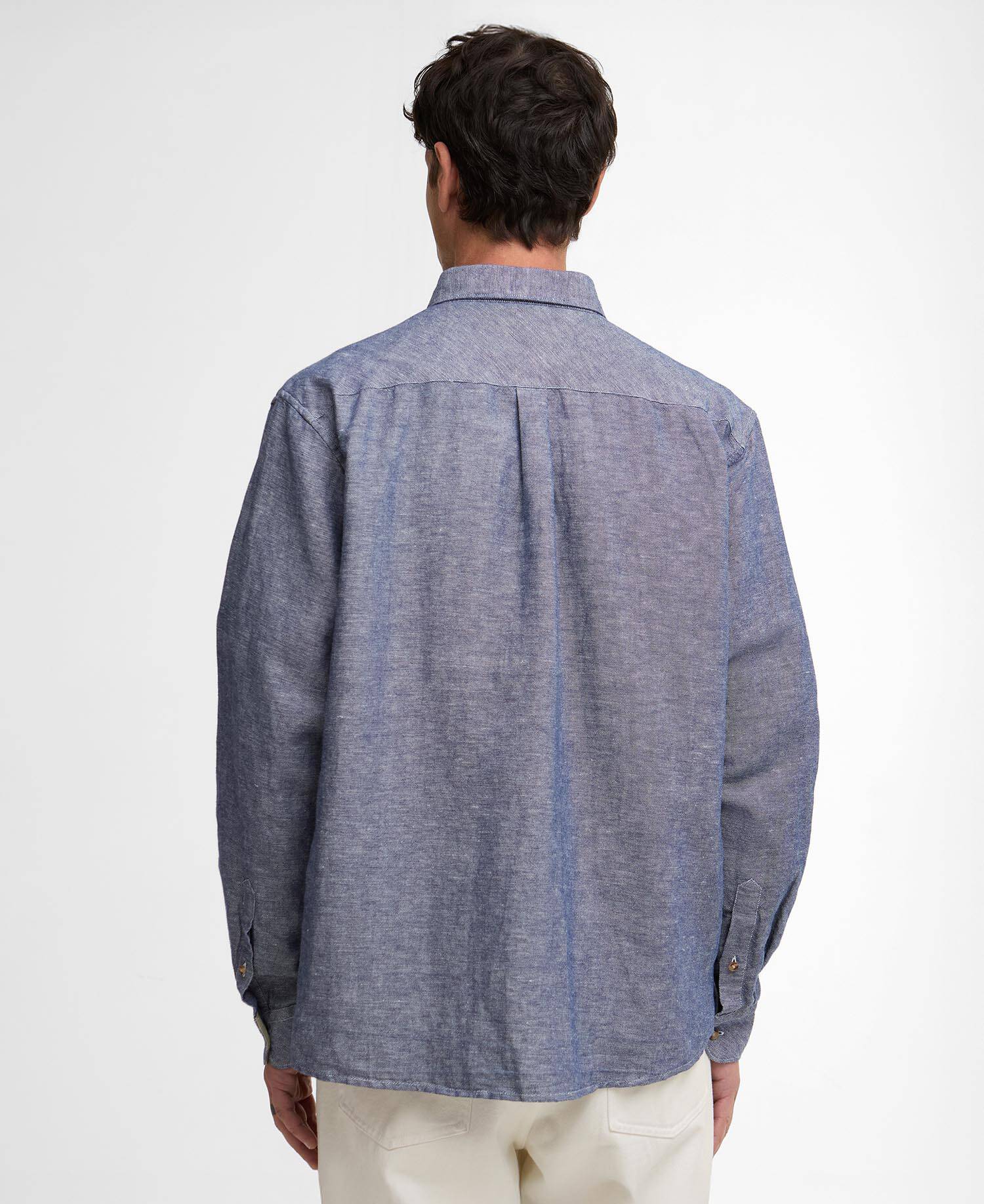 Bradden Linen Blend Relaxed Shirt Indigo image number 2