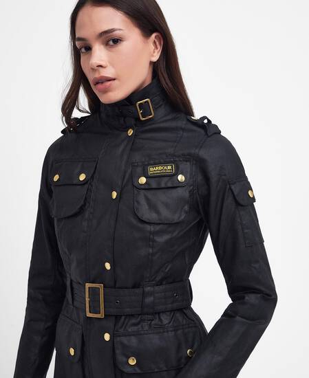 Ladies' International Waxed Jacket Classic Black