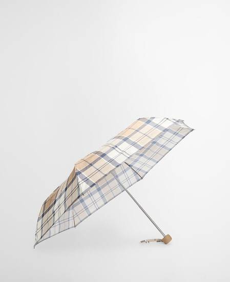Portree Tartan Umbrella Hessian Navy Tartan