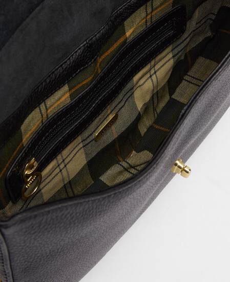 Alder Leather Shoulder Bag Black