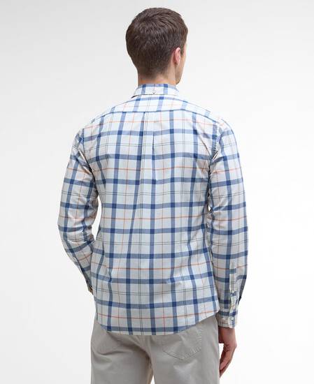 Rawley Tailored Long-Sleeved Shirt Sea Haze Tartan