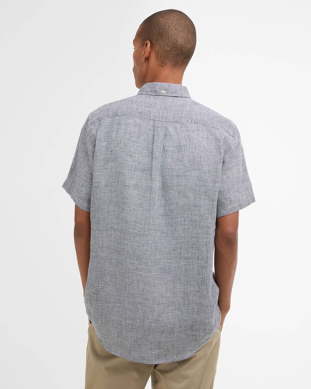 Camicia a maniche corte in lino leggermente aderente Linton