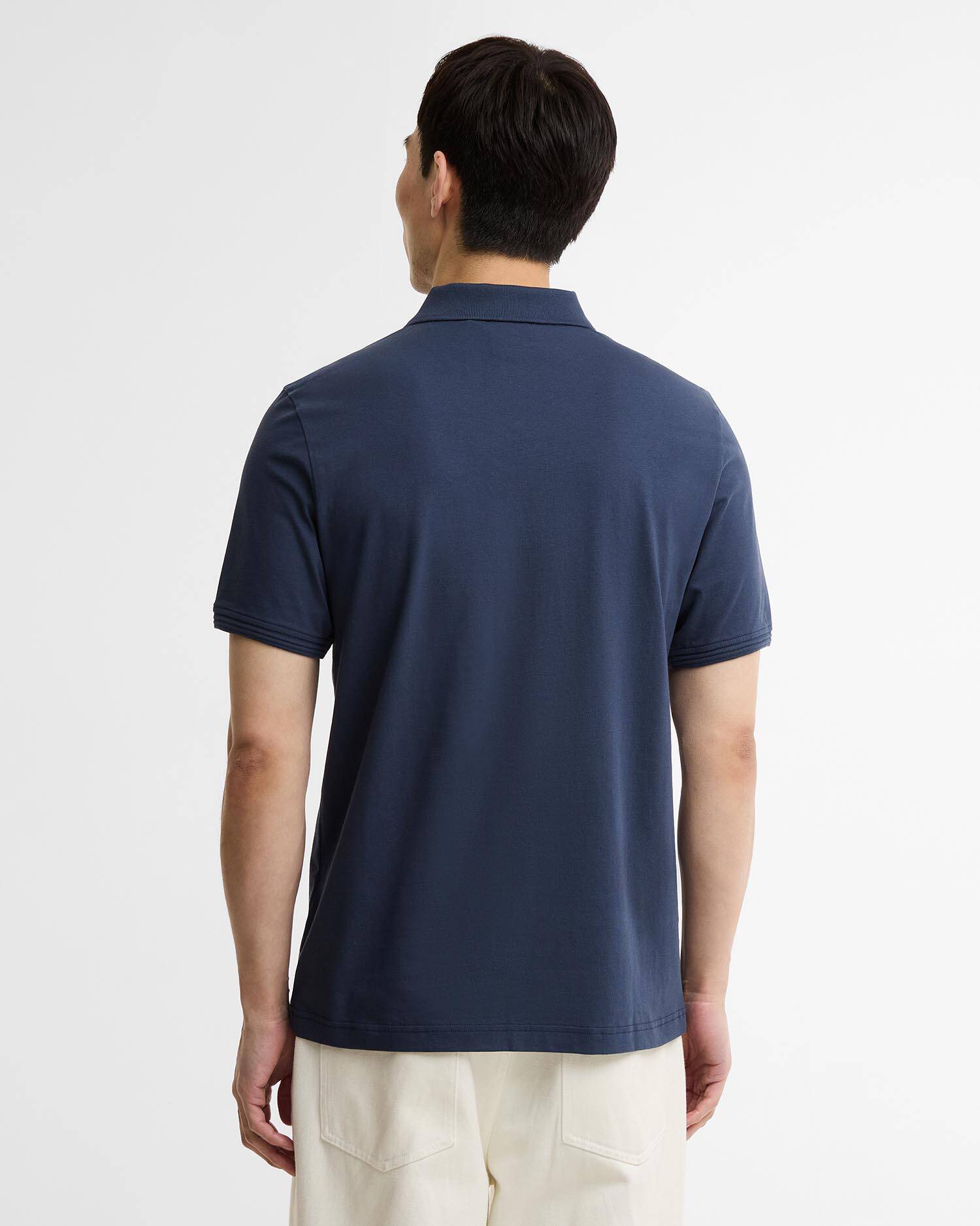 Poloshirt Ashmann Tipped Oxford Navy image number 2