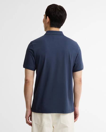 Poloshirt Ashmann Tipped Oxford Navy